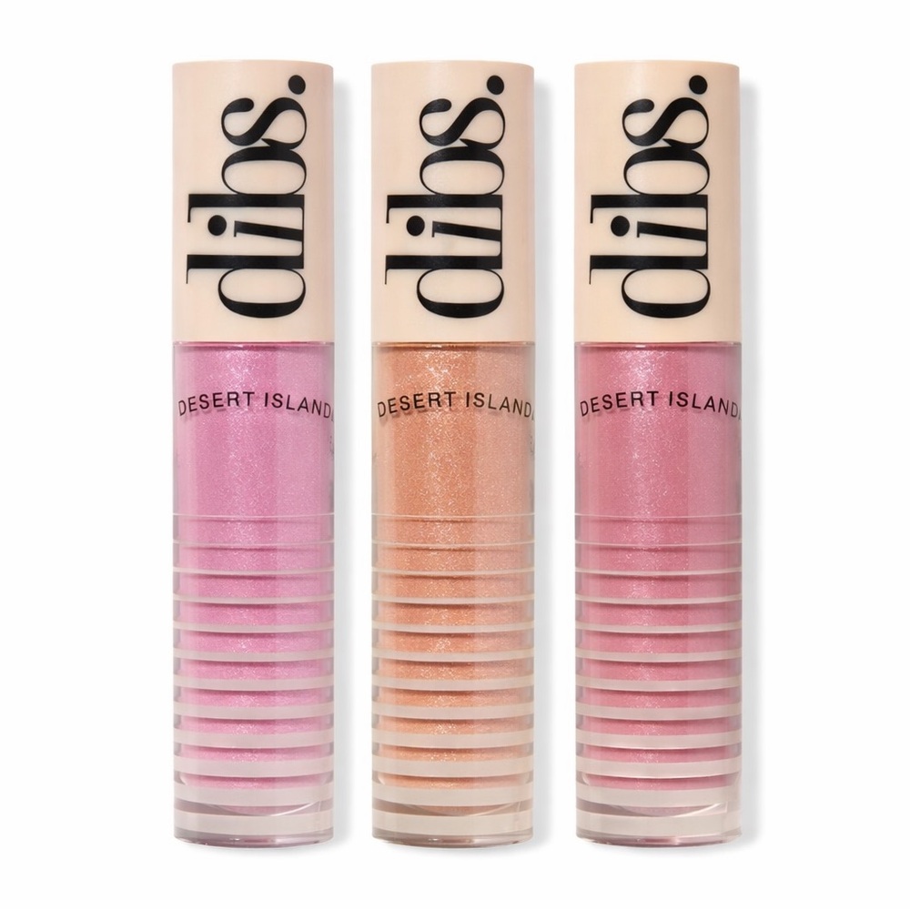 DIBS Glossy Balm • Rock Candy • Kiss Me Quick • Effortless Pink • Italian Soda